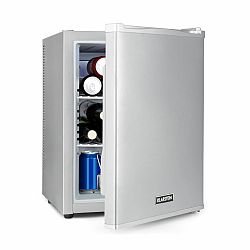 Klarstein Happy Hour 40, mini chladnička, 40 l, 5-15°C, tichá, 23dB, LED-svetlo, strieborný