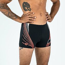 ARENA Pánske boxerkové plavky čierno-červené čierna XL