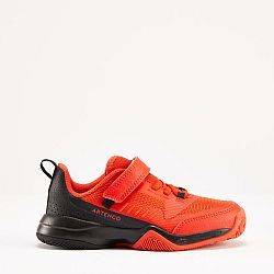 ARTENGO Detská obuv na tenis TS500 Fast suchý zips lávová červená oranžová 31