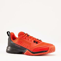 ARTENGO Detská šnurovacia obuv na tenis TS500 Fast lávová červená oranžová 36