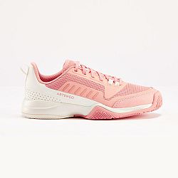 ARTENGO Detská šnurovacia obuv na tenis TS500 Fast ružová ružová 36
