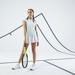 ARTENGO Dievčenské tričko TTS Soft na tenis zelené zelená 5-6 r (113-122 cm)