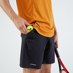 ARTENGO Pánske tenisové šortky Dry+ čierne S