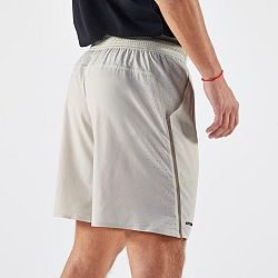 ARTENGO Pánske tenisové šortky Dry+ priedušné béžové L