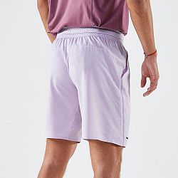 ARTENGO Pánske tenisové šortky Dry+ priedušné fialové fialová L