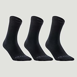 ARTENGO Športové ponožky RS 160 vysoké 3 páry čierne 39-42