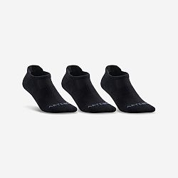 ARTENGO Športové ponožky RS 500 nízke 3 páry čierne 43-46