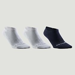ARTENGO Športové ponožky RS160 nízke 3 páry sivé, biele, tmavomodré biela 35-38