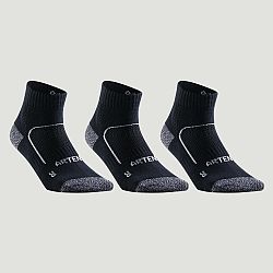 ARTENGO Športové ponožky RS500 stredne vysoké čierno-biele 3 páry čierna 35-38