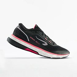 Dámska bežecká obuv Kiprun KS500 čierno-ružová čierna 39