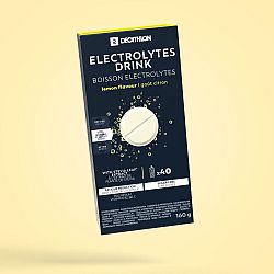 DECATHLON Šumivé tablety na prípravu elektrolytického nápoja bez cukru citrón 40 × 4 g
