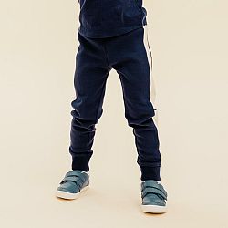 DOMYOS Detské nohavice 120 na cvičenie tmavomodré 2-3 r (89-95 cm)