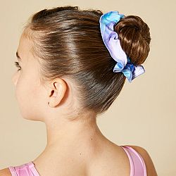 DOMYOS Dievčenská gumička do vlasov na gymnastiku modrá