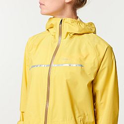 EVADICT Dámska nepremokavá trailová bunda do dažďa žlto-okrová okrová L