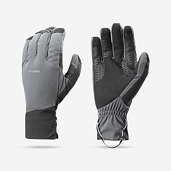 FORCLAZ Dotykové vetruvzdorné rukavice MT900 na horskú turistiku sivé šedá L