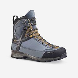 FORCLAZ Pánska trekingová obuv MT500 Ultra kožená nepremokavá vysoká modrá 47