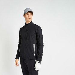 INESIS Pánska nepremokavá golfová bunda do dažďa RW500 čierna XL