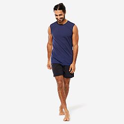 KIMJALY Pánske šortky na hot jogu mimoriadne ľahké so všitými slipmi čierne XL
