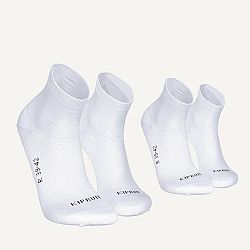 KIPRUN Bežecké ponožky Run500 stredné tenké 2 páry 35-38