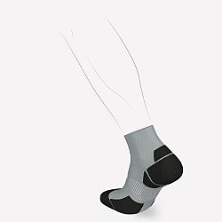 KIPRUN Bežecké ponožky Run900 Mid tenké šedá 37-38
