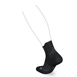 KIPRUN Bežecké ponožky RUN900 Strap hrubé čierne šedá 39-40