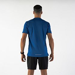 KIPRUN Pánske bežecké tričko Run 500 Dry+ priedušné modré L