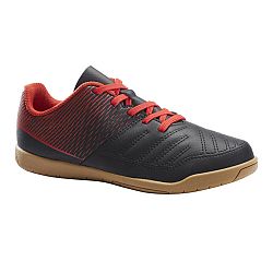 KIPSTA Detská futsalová obuv 100 čierno-červená čierna 37