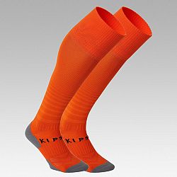 KIPSTA Detské vrúbkované futbalové ponožky Viralto Club oranžové oranžová 31-34