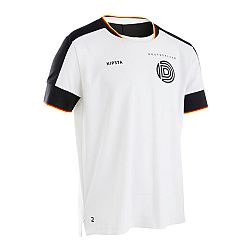 KIPSTA Detský futbalový dres FF500 Nemecko 2022 biela 14-15 r (161-172 cm)