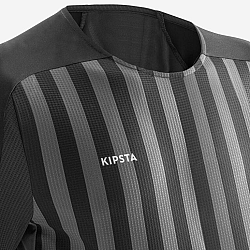 KIPSTA Futbalový dres Viralto Solo s krátkym rukávom čierny prúžkovaný čierna L