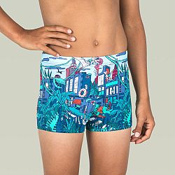 NABAIJI Chlapčenské boxerkové plavky Fitib East modré 12-13 r (151-160 cm)