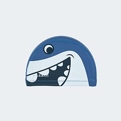 NABAIJI Plavecká látková čiapka so záterom veľkosť S Shark modrá S (53-56 cm)