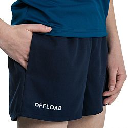 OFFLOAD Detské šortky na rugby R100 modré 10-11 r (141-150 cm)