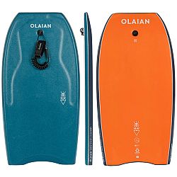 OLAIAN Bodyboard 500 s leashom modro-oranžový modrá 43.5
