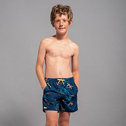 OLAIAN Chlapčenské plážové šortky 100 tmavomodré 14-15 r (161-172 cm)