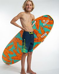 OLAIAN Chlapčenské plážové šortky 900 Tween modrá 12-13 r (151-160 cm)