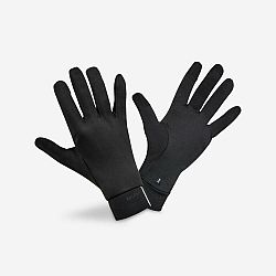 Pánske/dámske dotykové bežecké rukavice Kiprun Warm+ 500 V2 čierne XL