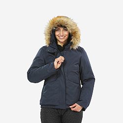 QUECHUA Dámska nepremokavá zimná bunda na turistiku SH500 do -8 °C modrá L