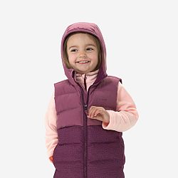 QUECHUA Detská turistická prešívaná vesta 2-6 rokov fialová fialová 2-3 r (89-95 cm)