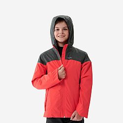 QUECHUA Detská zimná bunda SH100 X-Warm do -3 °C hrejivá a nepremokavá 7-15 rokov ružová 10-11 r 141-148 cm