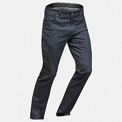 QUECHUA Pánske džínsové nohavice NH500 modrá 3XL (L34)