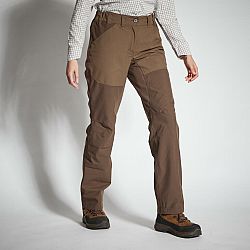 SOLOGNAC Dámske poľovnícke nohavice 500 nepremokavé hnedé hnedá XL