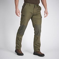 SOLOGNAC Odolné kapsáčové nohavice Steppe 300 dvojfarebné khaki L
