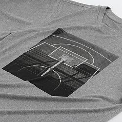 TARMAK Pánske basketbalové tričko/dres TS500 Fast sivé s fotkou šedá XS