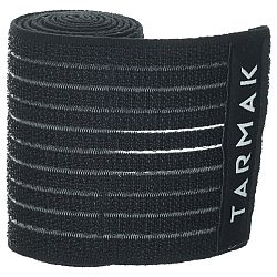 TARMAK Spevňujúca elastická páska 8 cm × 1,2 m na opätovné použitie čierna