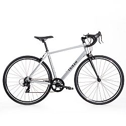 TRIBAN Pánsky cestný bicykel RC 100 sivý L
