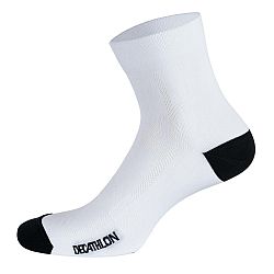 VAN RYSEL Cyklistické ponožky 500 biele 43-46