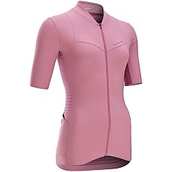 VAN RYSEL Dámsky letný cyklistický dres Endurance s krátkym rukávom staroružový ružová XL
