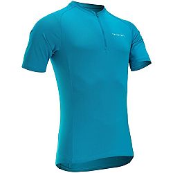 VAN RYSEL Pánsky dres ESSENTIEL na cestnú cyklistiku s krátkym rukávom modrý tyrkysová XL