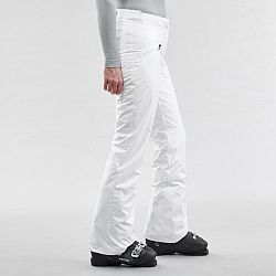 WEDZE Dámske hrejivé lyžiarske nohavice 180 biele S